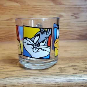 Warner Bros. Vintage 1994‎ collectible character clear glass with handle